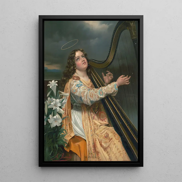 Reproduction of the painting Saint Cecilia - A Romes
