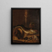 Fish Still Life Painting - A. van Doeff — framed artwork on a wall