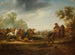 Cavalry Skirmish Painting - A van Hoef — artwork view