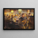 Evening at the Mass - Aage Bertelsen — framed artwork on a wall
