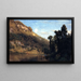 Contreforts du Berkshire, pleine lune sur Meadowbrook - Aaron Draper Shattuck — framed artwork on a wall