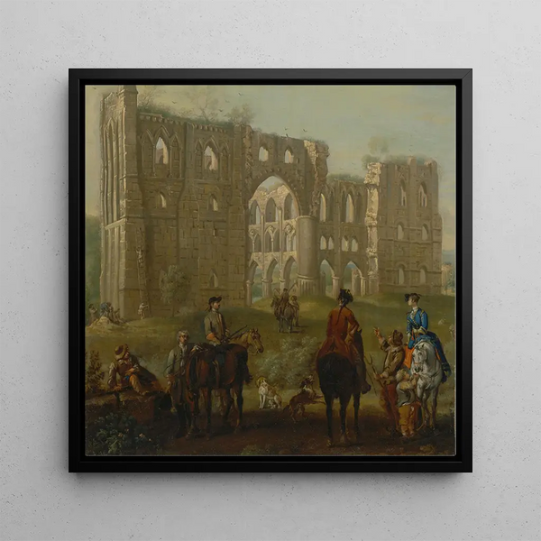 Abbey of Rievaulx - John Wootton — framed artwork on a wall