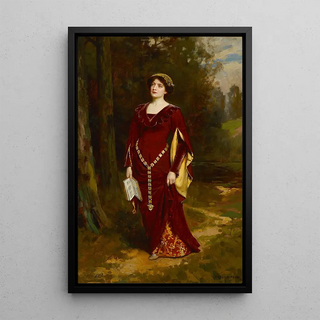 Reproduction of the painting A Moment of Reflection - Abbey Altson