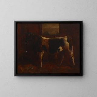 a prize-winning bull - Abbott Handerson Thayer — framed artwork on a wall