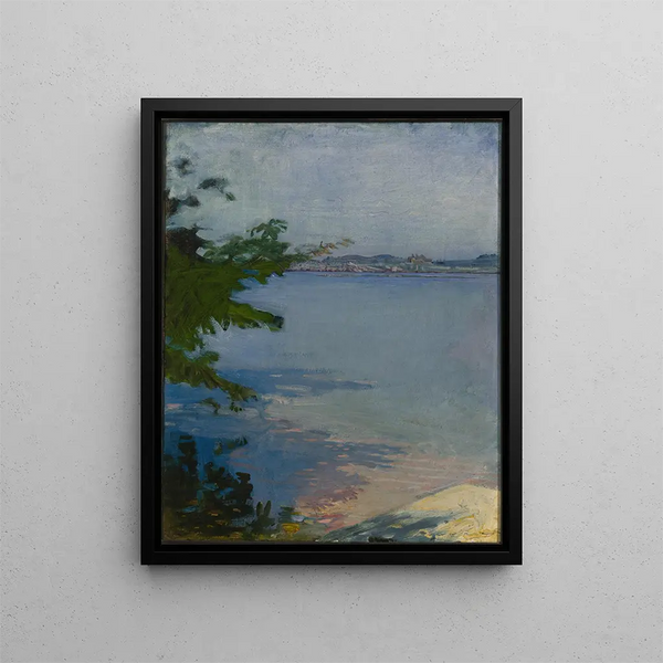 Pond of Dublin, New Hampshire - Abbott Handerson Thayer — framed artwork on a wall