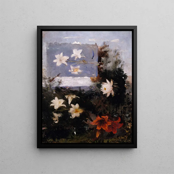 Flower Studies - Abbott Handerson Thayer — framed artwork on a wall