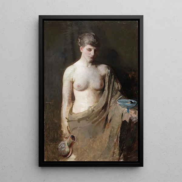 Hebe - Abbott Handerson Thayer — framed artwork on a wall
