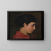 Head of Portrait - Abbott Handerson Thayer — framed artwork on a wall