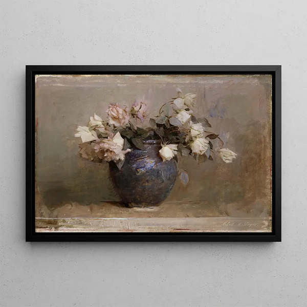 Roses - Abbott Handerson Thayer — framed artwork on a wall
