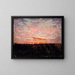 Study of sunrise or sunset for a book on coloration in the animal kingdom - Abbott Handerson Thayer — framed artwork on a wall