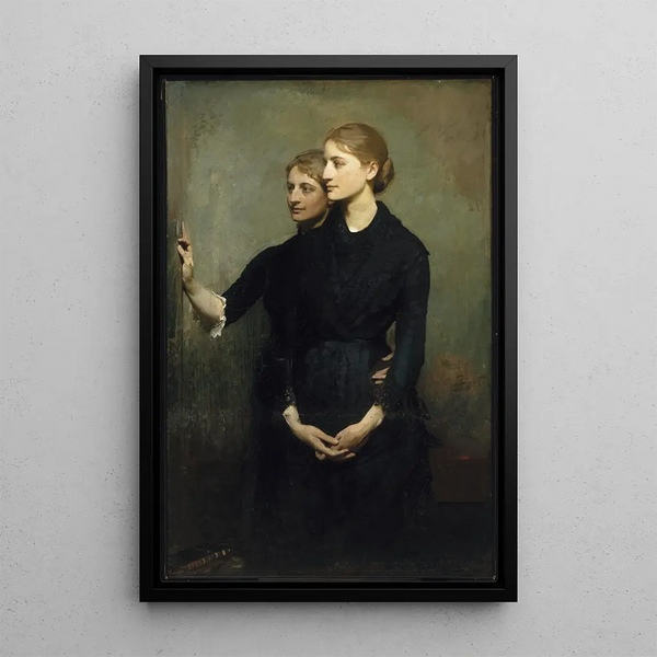 Les Sœurs - Abbott Handerson Thayer — framed artwork on a wall