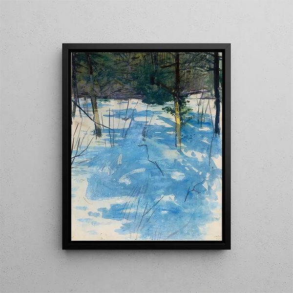 Winter Monadnock Painting - Abbott Handerson Thayer — framed artwork on a wall