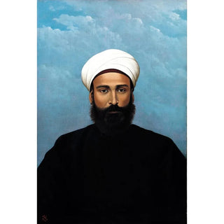 Reproduction of the painting Portrait Painting of Mohamed Darouich Al Allousi - Abdul Qadir AlRassam