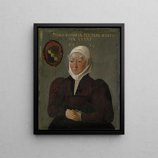 Portrait of Elisabeth Peyer de Schaffhouse - Abel Stimmer — framed artwork on a wall