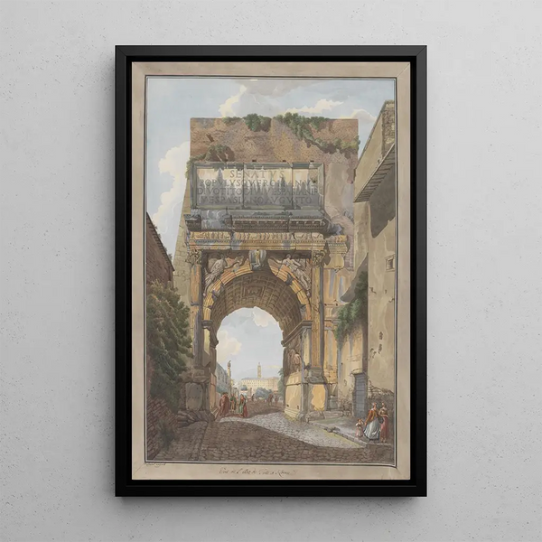 Reproduction of the painting Arc de Titus - Abraham Louis Rodolphe Ducros