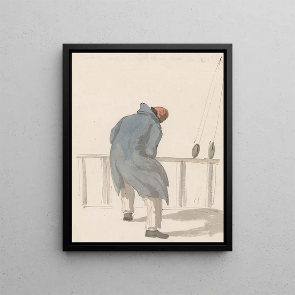 Bootsman à bord du navire l'Heureuse Marianne - Abraham Louis Rodolphe Ducros — framed artwork on a wall