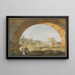 Les thermes de Titus à Rome - Abraham Louis Rodolphe Ducros — framed artwork on a wall