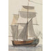 French sailing ship painting "L'Heureuse Marianne" on which the travel group was sailing from La Valette to Agrigente - Abraham Louis Rodolphe Ducros