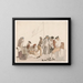 the ship's company aboard the vessel l'Heureuse Marianne - Abraham Louis Rodolphe Ducros — framed artwork on a wall