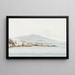 View of the coast with a wide mouth of the Porcari River formerly called Pantagias - Abraham Louis Rodolphe Ducros — framed artwork on a wall