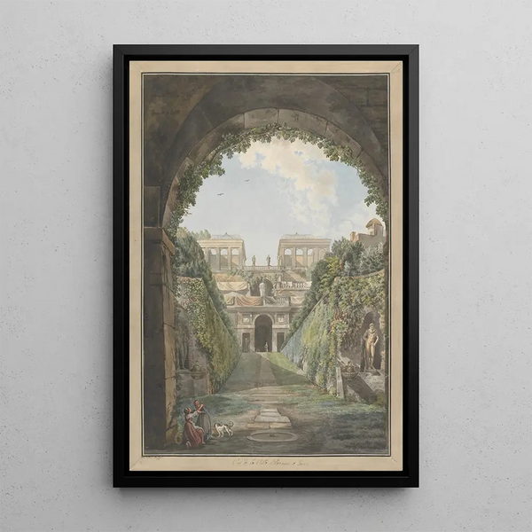 Reproduction of the painting Villa Farnèse - Abraham Louis Rodolphe Ducros