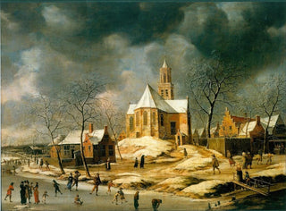 The village of Midlum - Abraham Beerstraaten — artwork view