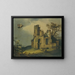 A landscape with ruins and the seduction of Ganymede - Abraham Bloemaert — framed artwork on a wall