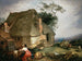 a cottage with peasants tending goats - Abraham Bloemaert — artwork view