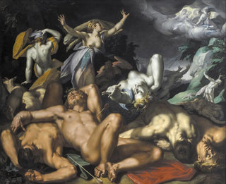 Apollo and Diana punishing Niobe by killing her children - Abraham Bloemaert — artwork view