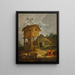 Cour de ferme avec pigeonnier - Abraham Bloemaert — framed artwork on a wall