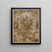 Intercession of Christ and Mary with God the Father - Abraham Bloemaert — framed artwork on a wall