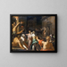 Judith showing the head of Holofernes - Abraham Bloemaert — framed artwork on a wall