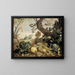 Landscape painting with fruits and vegetables in the foreground - Abraham Bloemaert — framed artwork on a wall