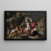 Moses Striking the Rock - Abraham Bloemaert — framed artwork on a wall