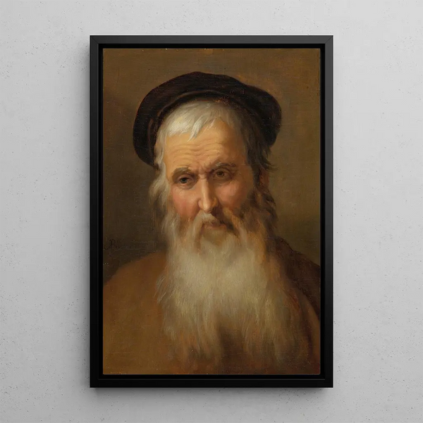 Portrait of an Old Man - Abraham Bloemaert — framed artwork on a wall