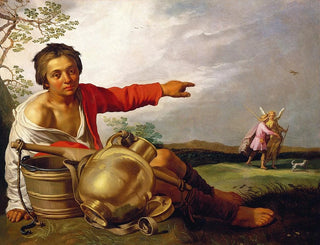 The Shepherd Showing Tobias and the Angel - Abraham Bloemaert — artwork view