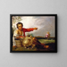 The Shepherd Showing Tobias and the Angel - Abraham Bloemaert — framed artwork on a wall