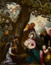The Flight into Egypt - Abraham Bloemaert — artwork view