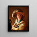 The Flute Player - Abraham Bloemaert — framed artwork on a wall
