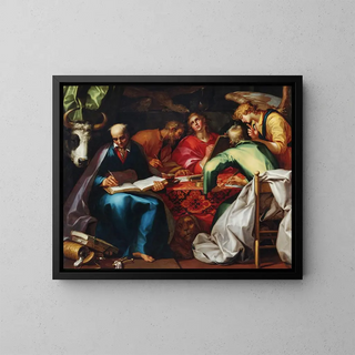Les quatre évangélistes - Abraham Bloemaert — framed artwork on a wall