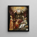 Les quatre Pères de l'Église latine - Abraham Bloemaert — framed artwork on a wall