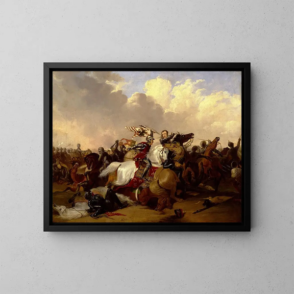 Battle of Bosworth - Abraham Cooper — framed artwork on a wall