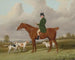 Portrait painting of M. Rounding on his horse Spankaway - Abraham Cooper — artwork view