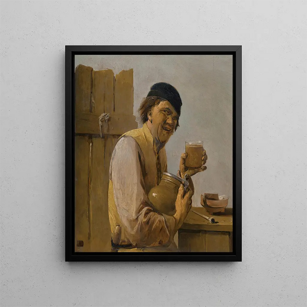 The drinker - Abraham Diepraam — framed artwork on a wall