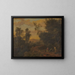 Diane et ses nymphes à la chasse - Abraham Genoels II — framed artwork on a wall
