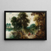 View of the Forest with Travelers - Abraham Govaerts — framed artwork on a wall