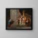 The Christ among the Doctors - Abraham Hondius — framed artwork on a wall