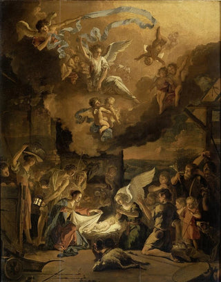 L'Adoration des bergers - Abraham Hondius — artwork view