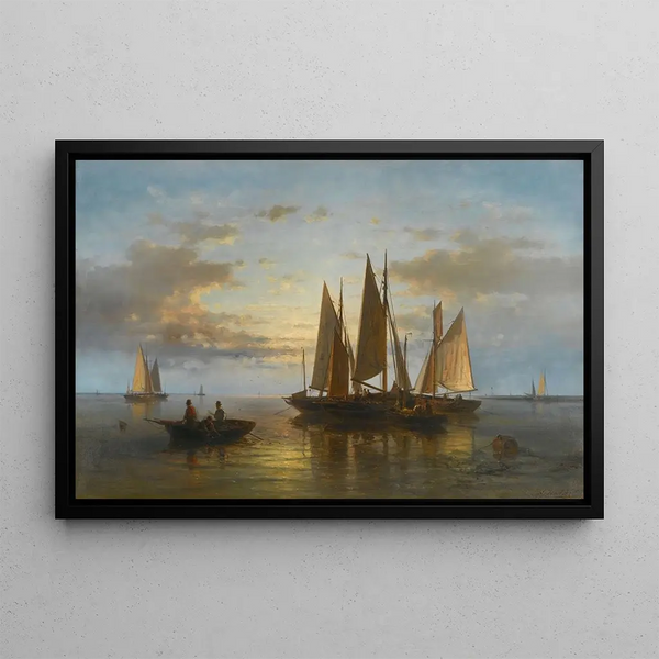 on Calm Waters - Abraham Hulk — framed artwork on a wall