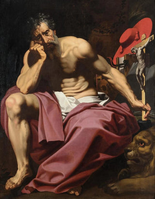 Saint Jerome Painting - Abraham Janssens — artwork view